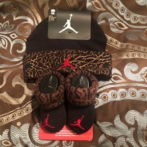 Jordan hat, and booties